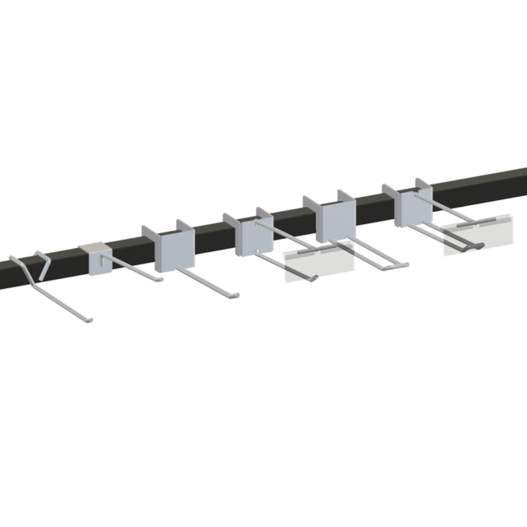 25mm Square Bar Hooks