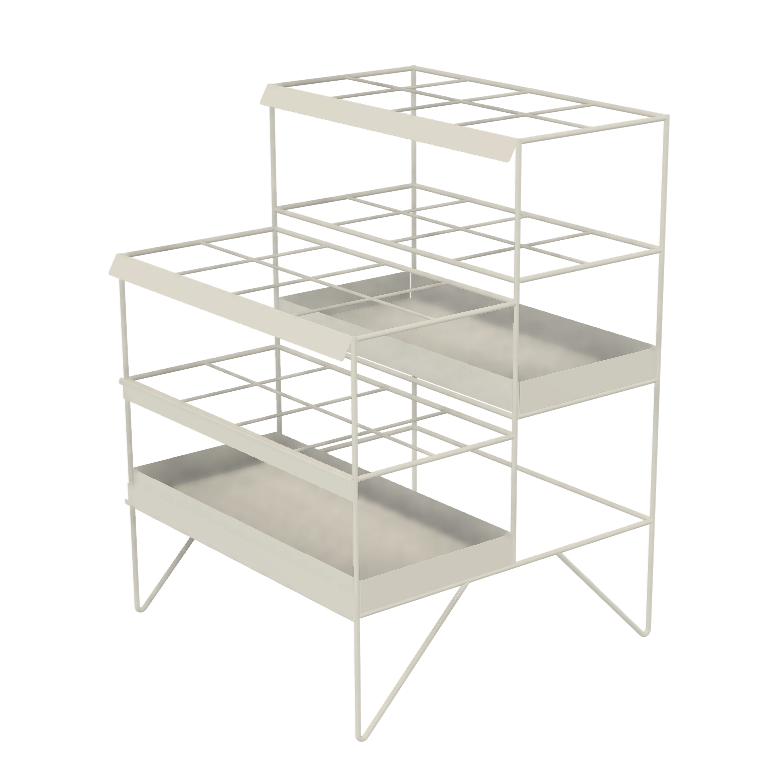 2-Tier Gift Wrapping Paper Display Stand