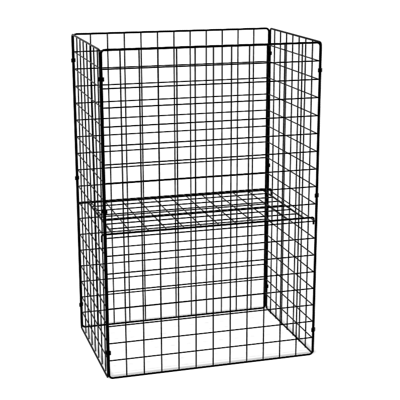 400x600x900mm Rectangular Collapsible Mesh Dumpbin with Adjustable Shelve
