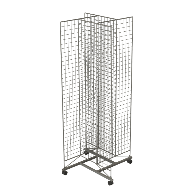 4 Sided Mesh Display Stand