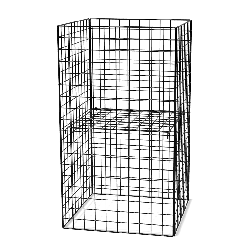 500x500x900mm Square Collapsible Mesh Dumpbin with Adjustable Shelf