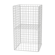 500x500x900mm Square Collapsible Mesh Dumpbin with Adjustable Shelf