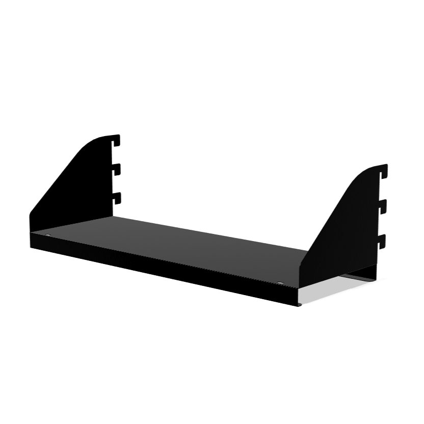 530mm Wide Hook-On Metal Shelf with Integrated Brackets