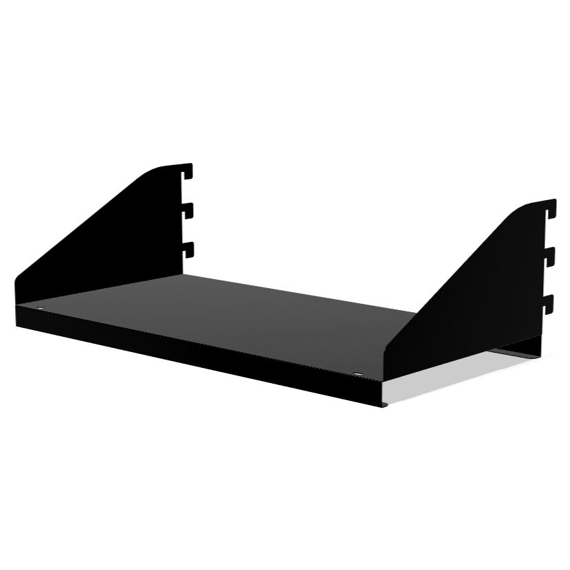 530mm Wide Hook-On Metal Shelf with Integrated Brackets