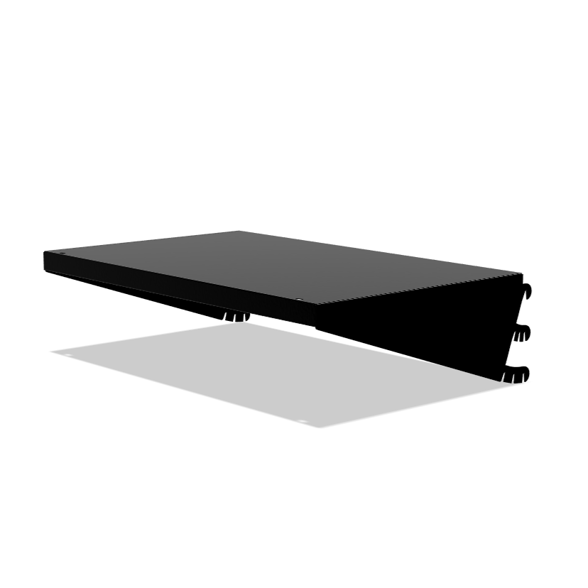 530mm Wide Hook-On Metal Shelf with Adjustable Brackets