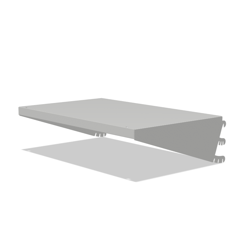 530mm Wide Hook-On Metal Shelf with Adjustable Brackets
