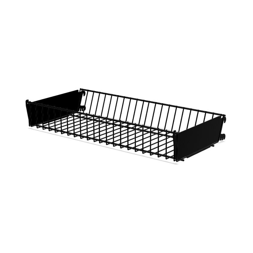 530x80x200mm Small Hook-On Mesh Basket with Adjustable Brackets