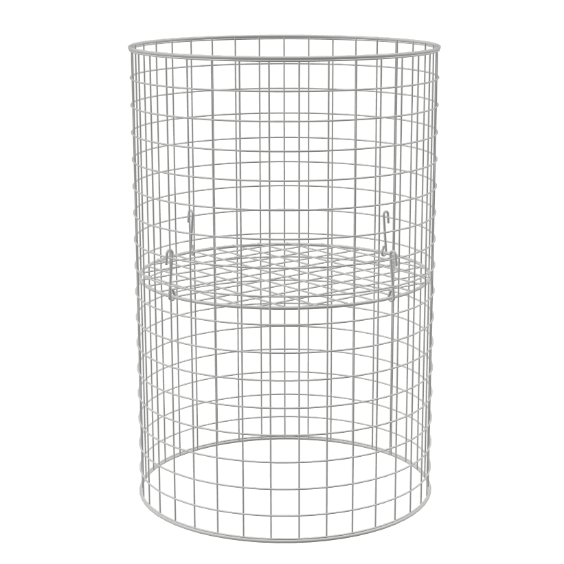 560x970mm Round Dumpbin with Adjustable Shelf