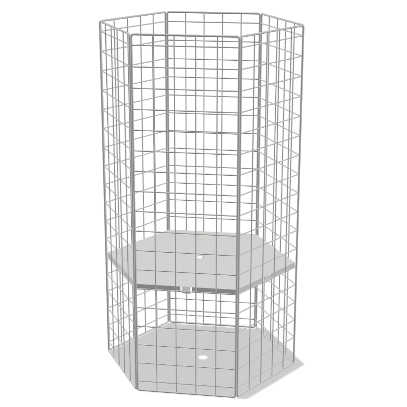 500mm 6-Sided Collapsible Mesh Dumpbin