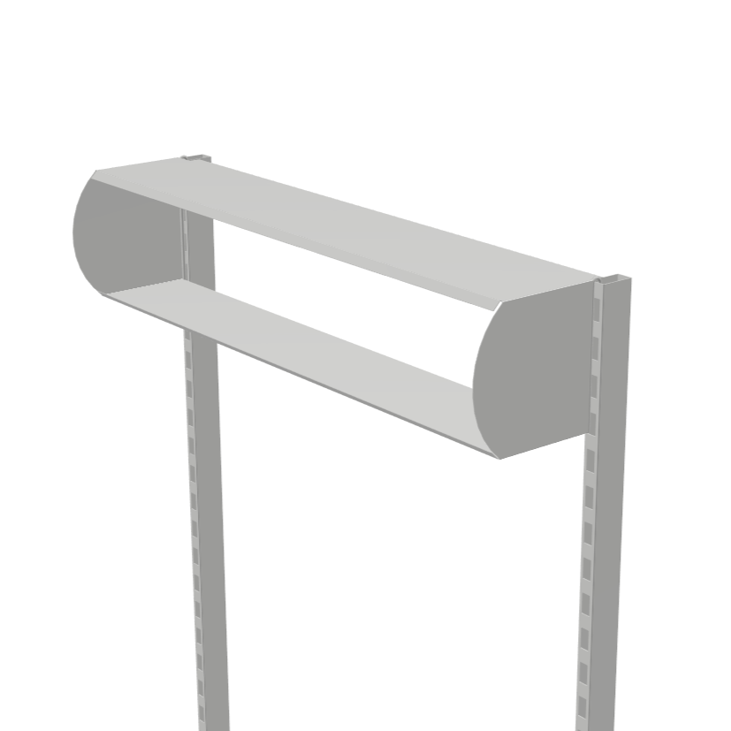 Face-Out Hook-On Headerboard Frame with Curved Sides