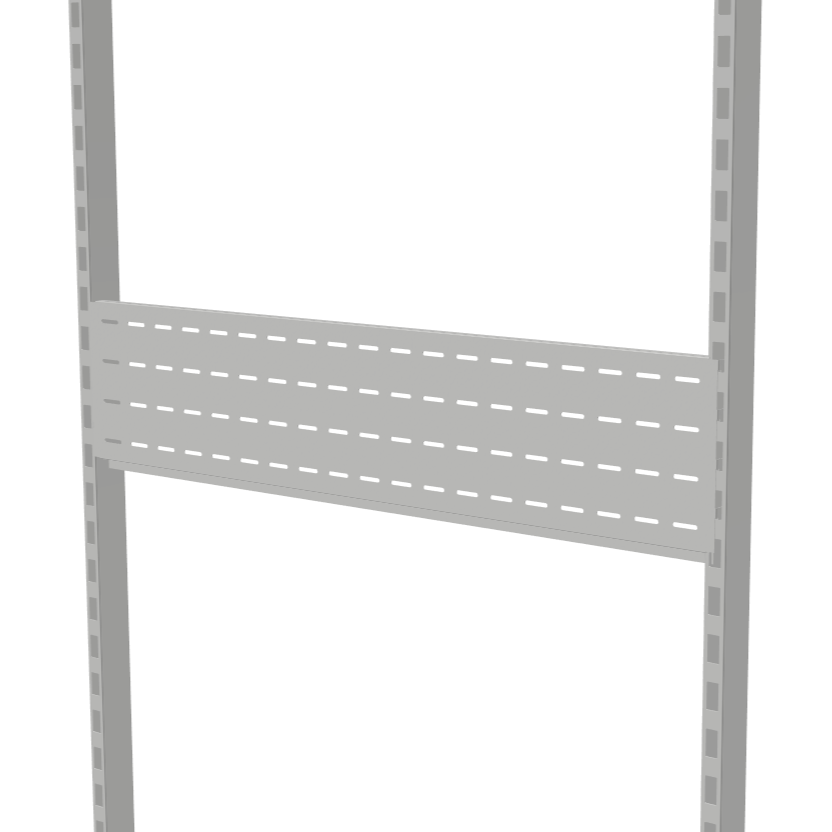 Hook-On Slotted Sheet Metal Infill Panel