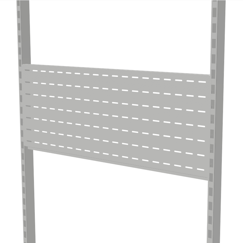 Hook-On Slotted Sheet Metal Infill Panel
