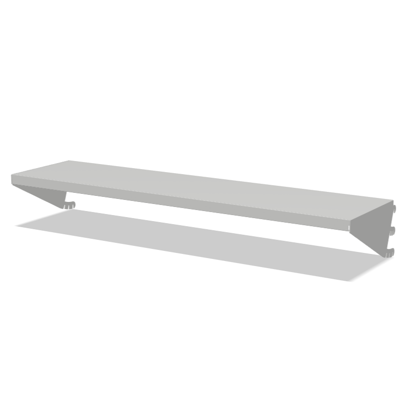 930mm Wide Hook-On Metal Shelf with Adjustable Brackets