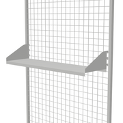 930mm Wide Hook-On Metal Shelf with Integrated Bracket