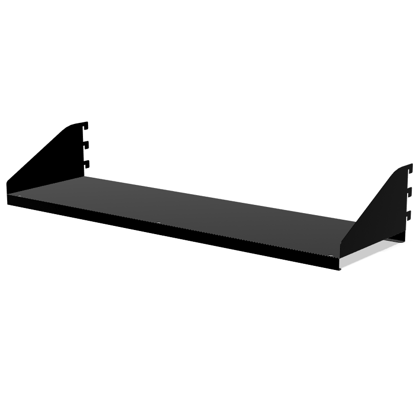 930mm Wide Hook-On Metal Shelf with Integrated Bracket