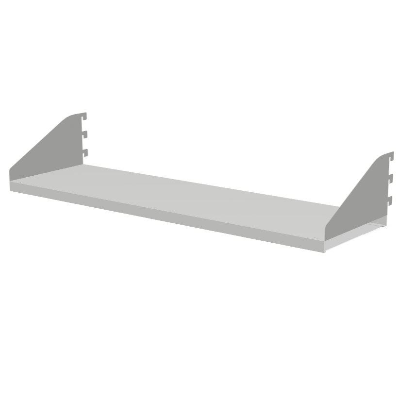 930mm Wide Hook-On Metal Shelf with Integrated Bracket