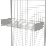 930x150x300mm Medium Hook-On Mesh Basket with Adjustable Brackets