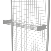 930x80x200mm Small Hook-On Mesh Basket with Adjustable Brackets