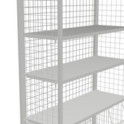 0.37x1m Side Hook-On Shelf with 8mm Wire Frame