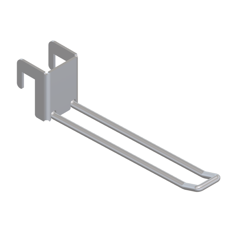 Double / Button 12mm Display Bar Hook
