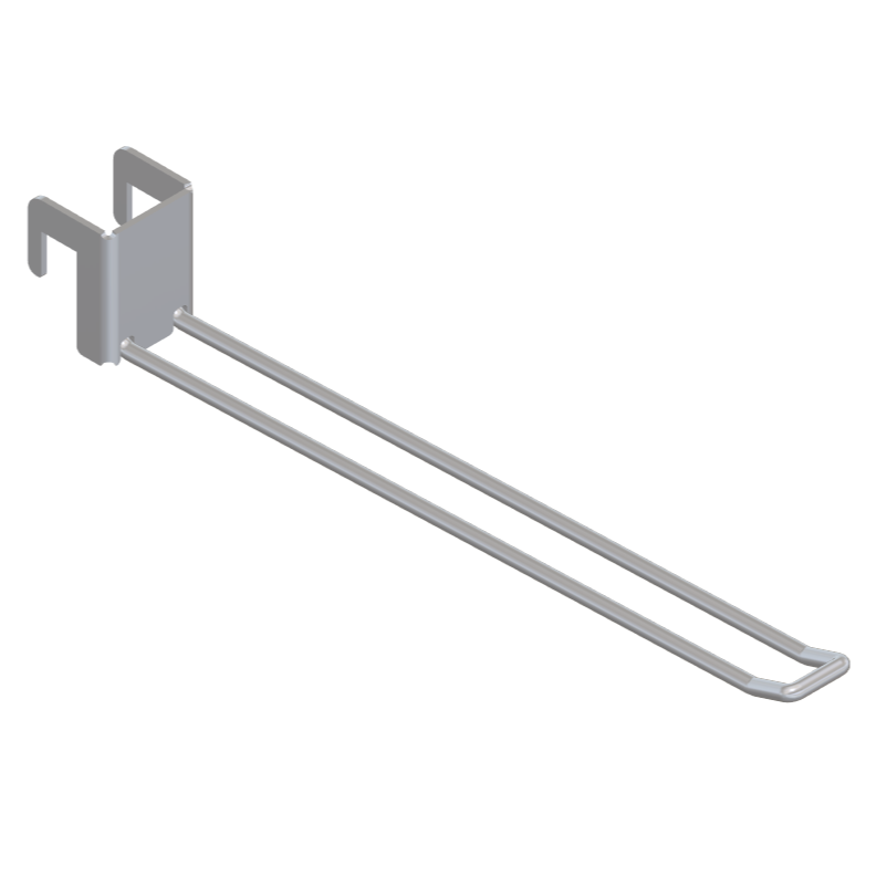Double / Button 12mm Display Bar Hook