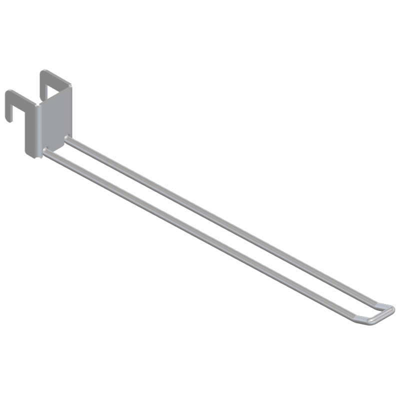 Double / Button 12mm Display Bar Hook