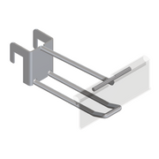 Double / Button 12mm Display Bar Tracking Hook with T-Piece for PI Label