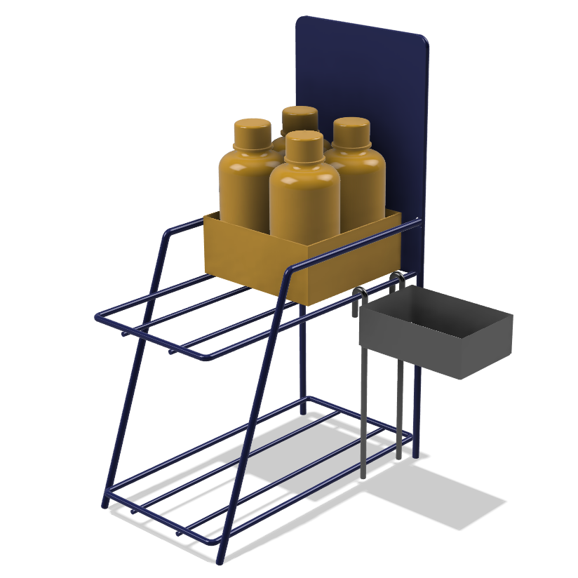 Custom Wire and Mesh Counter Stands