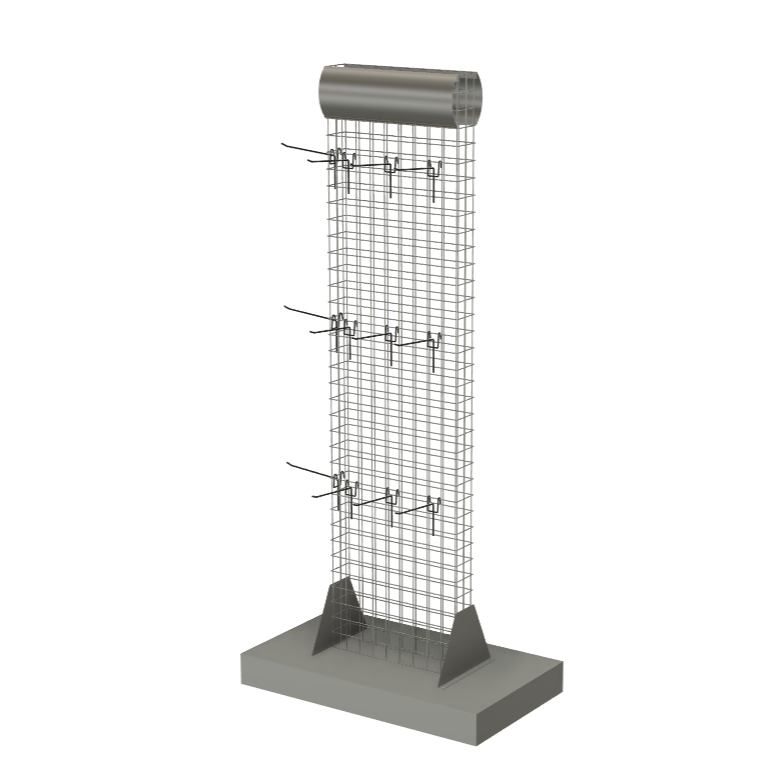 Rectangular Wire Mesh Box Display Stand
