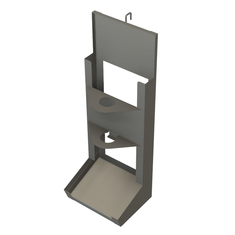 Custom Hook-On Spray Can Dispenser