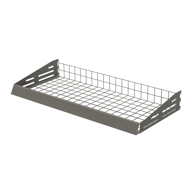 Hook-On Mesh Shelf for Gondola System