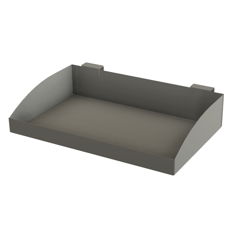 Mesh Hook-On Sheet Metal Shelf