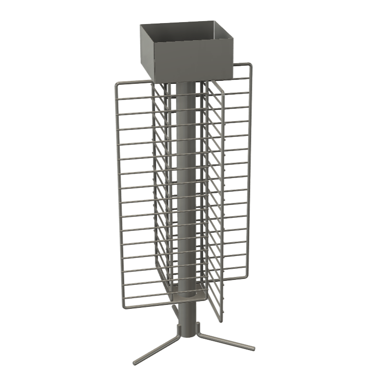 Custom Rotating Counter Stands