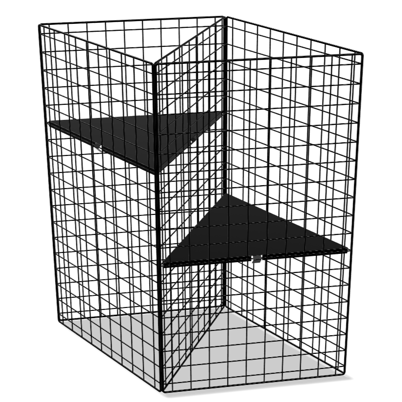 Double Triangular Mesh Dumpbin