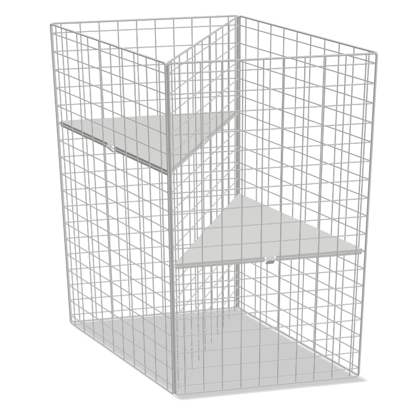 Double Triangular Mesh Dumpbin