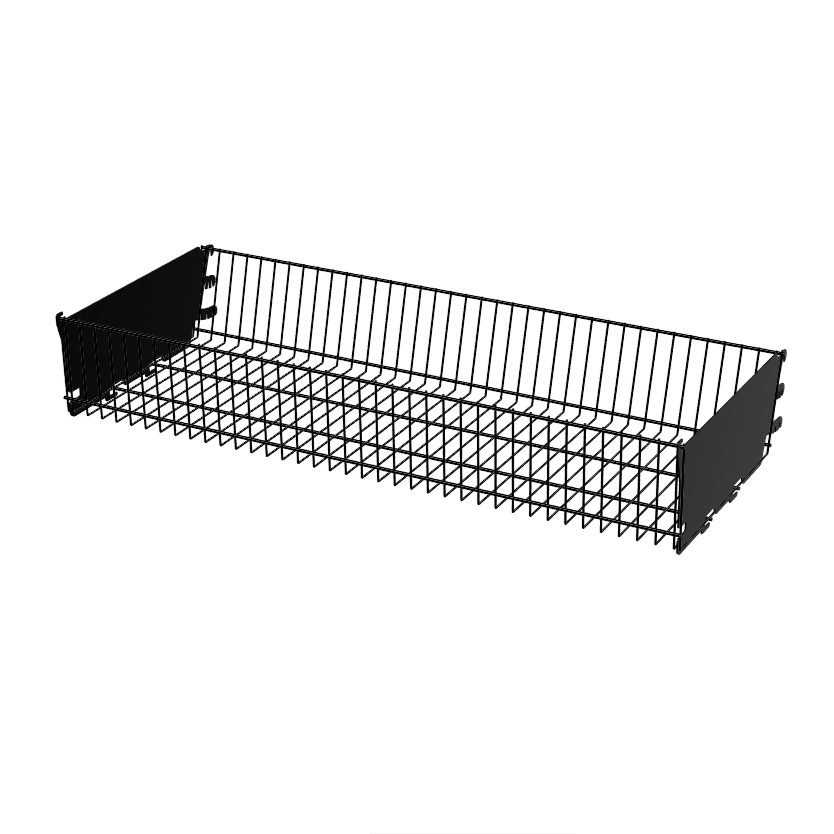 930x150x300mm Medium Hook-On Mesh Basket with Adjustable Brackets