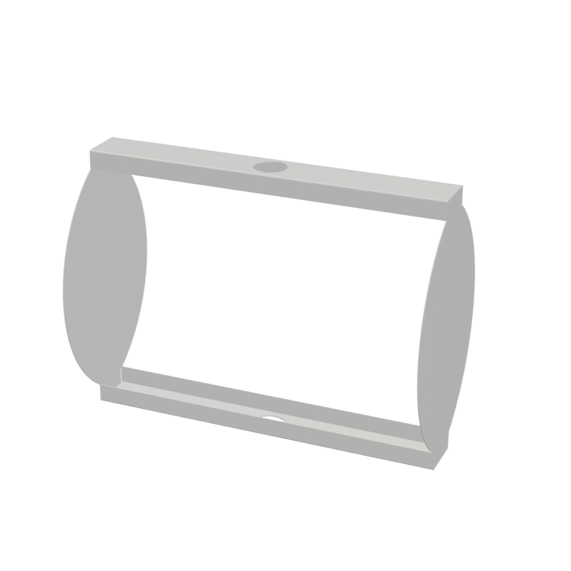 Double-Sided Headerboard with Curved Sides for Rotating Stand