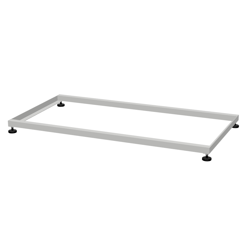Base Set Frame Flat Base Frame with Height Adjusters for Standard Stackable Basket ...
