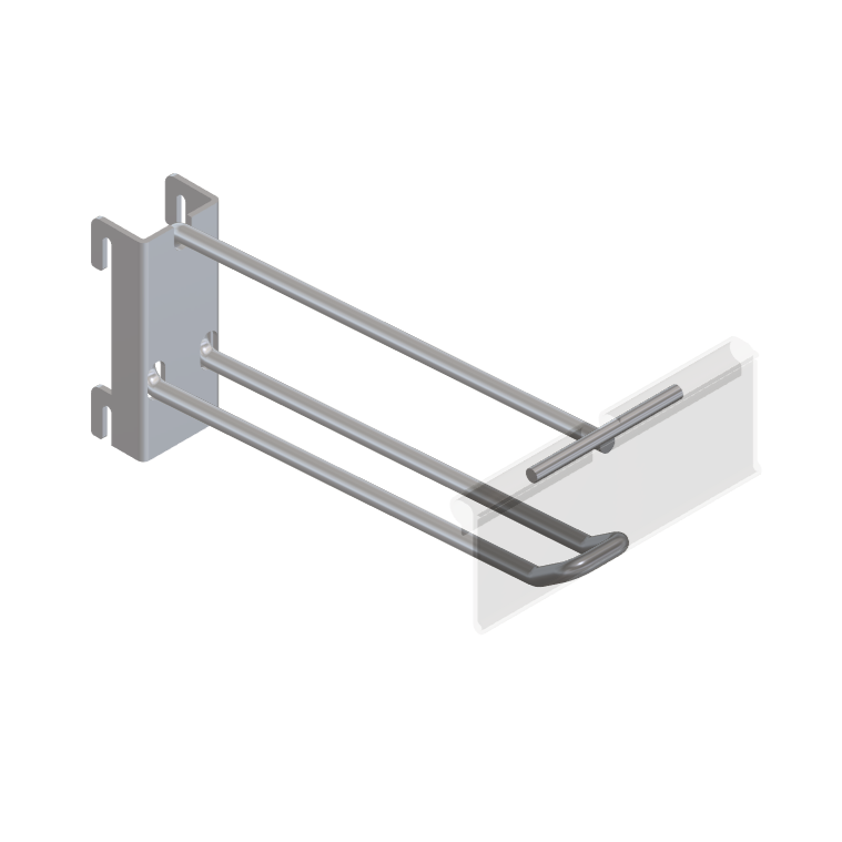 Double / Button Mesh Tracking Hook with T-Piece for PI Label