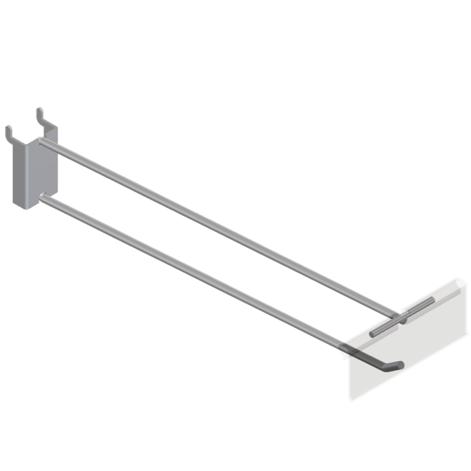 Single Pegboard Tracking Hook with T-piece for PI Label