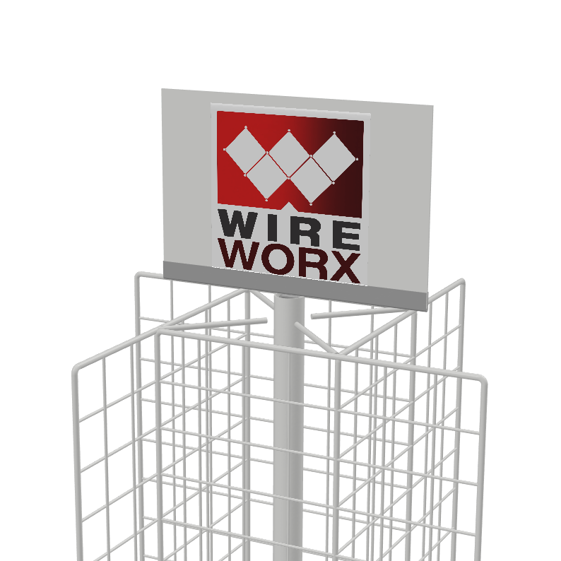 U-Channel Signage Holder for Rotating Stand
