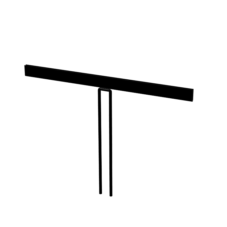 U-Channel Signage Holder for Rotating Stand