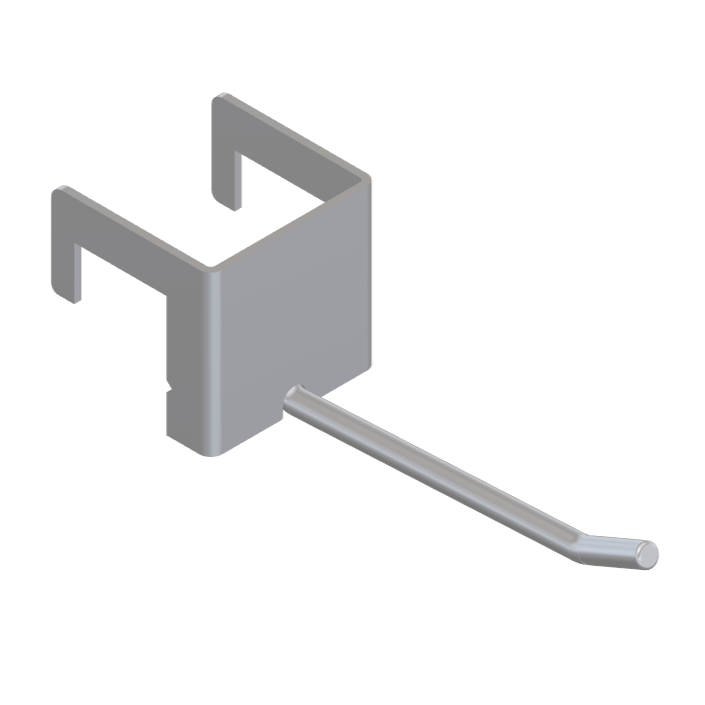 Single 25mm Square Bar Hook