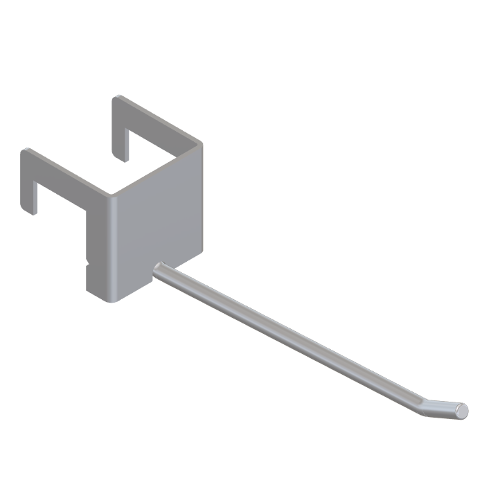 Single 25mm Square Bar Hook