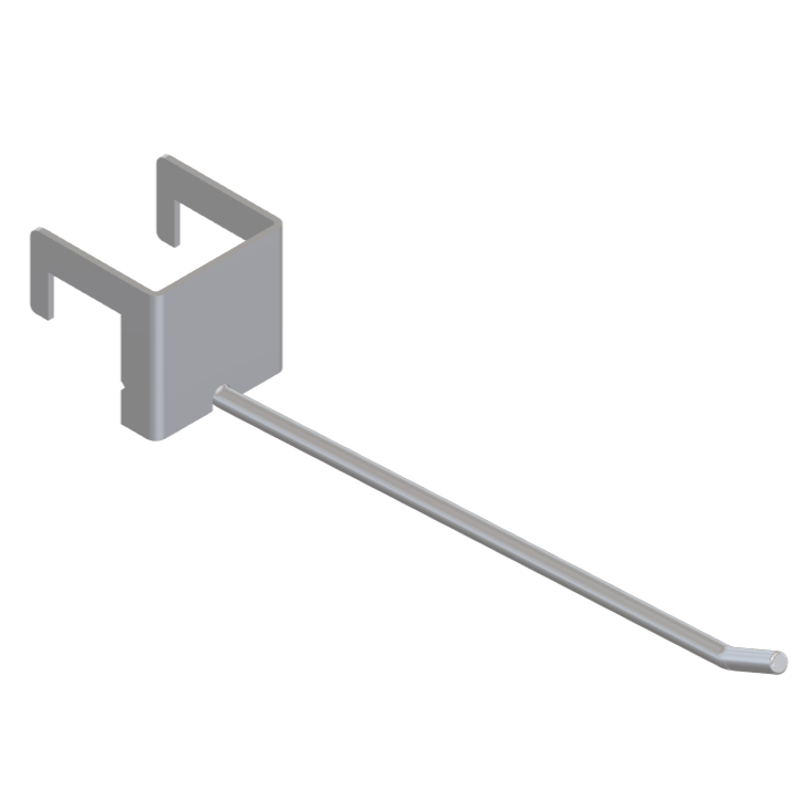 Single 25mm Square Bar Hook