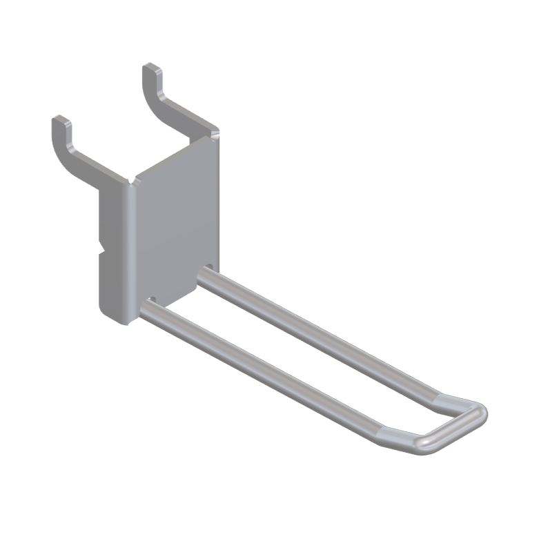 Double / Button Slatwall Hook