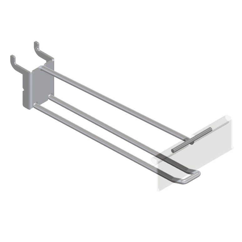 Double / Button Slatwall Tracking Hook