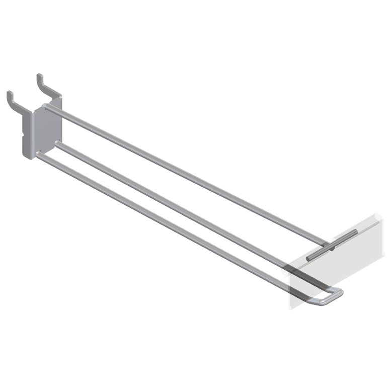 Double / Button Slatwall Tracking Hook