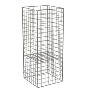 350x350x900mm Square Collapsible Mesh Dumpbin with Adjustable Shelf