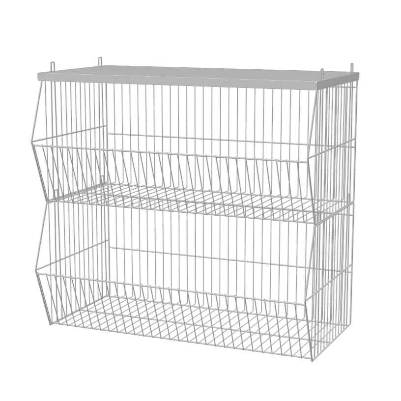 Sheet Metal Top Shelf for Standard Stackable Basket